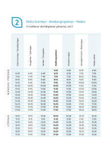 Tidtabeller - Citybuss Boden